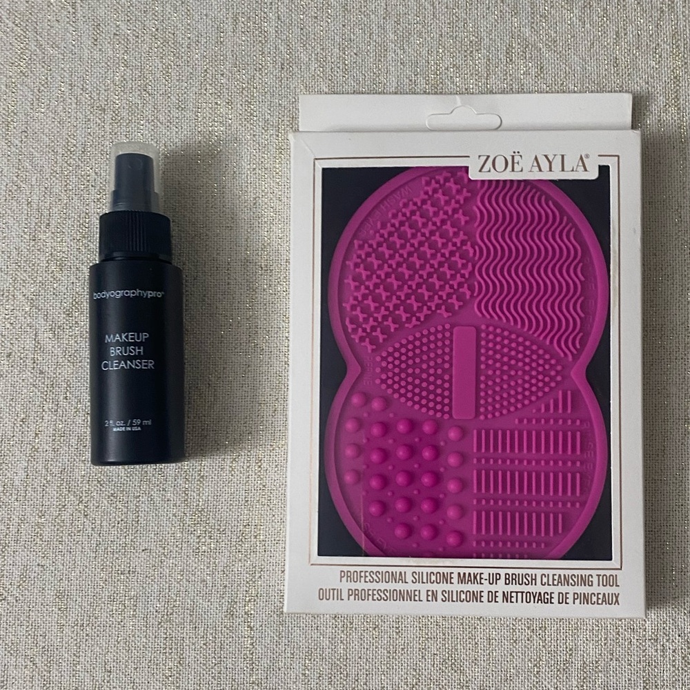New Bodyography Brush Cleanser and  Zoe Ayla Brush Cleaning Tool